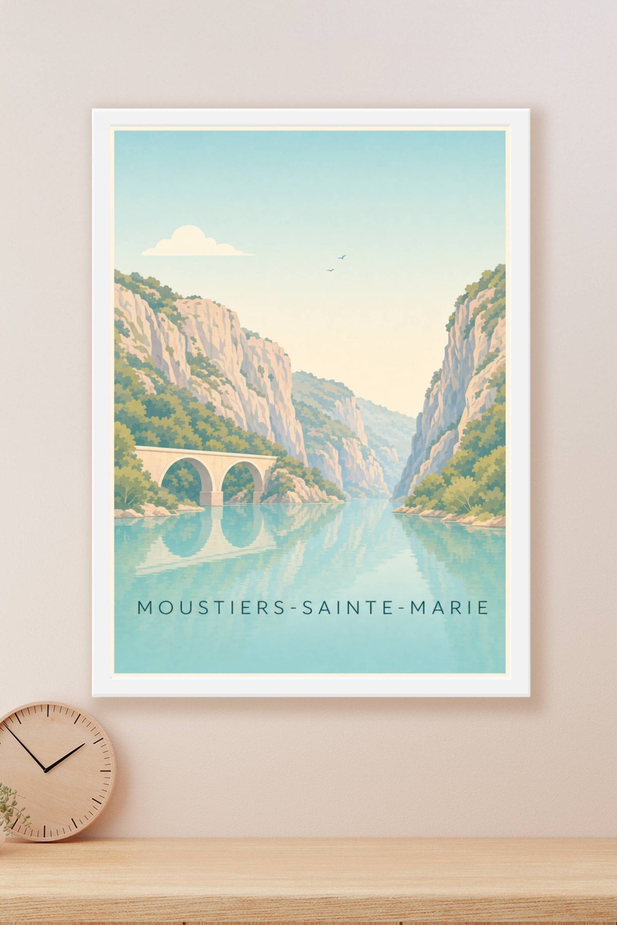 Affiche de Moustiers-Sainte-Marie, poster Gorges du Verdon