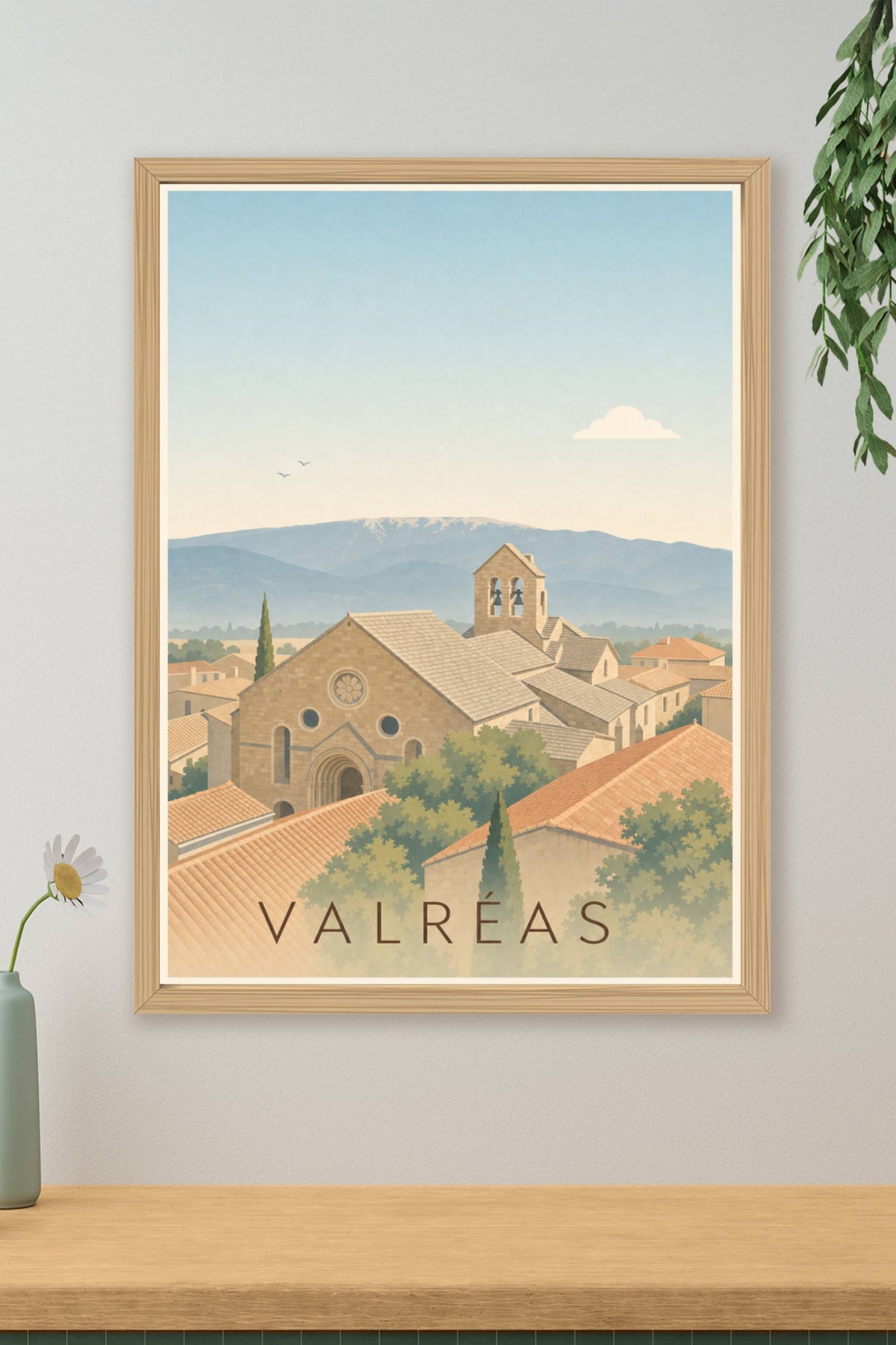 Affiche de Valréas, poster Église Notre-Dame-de-Nazareth