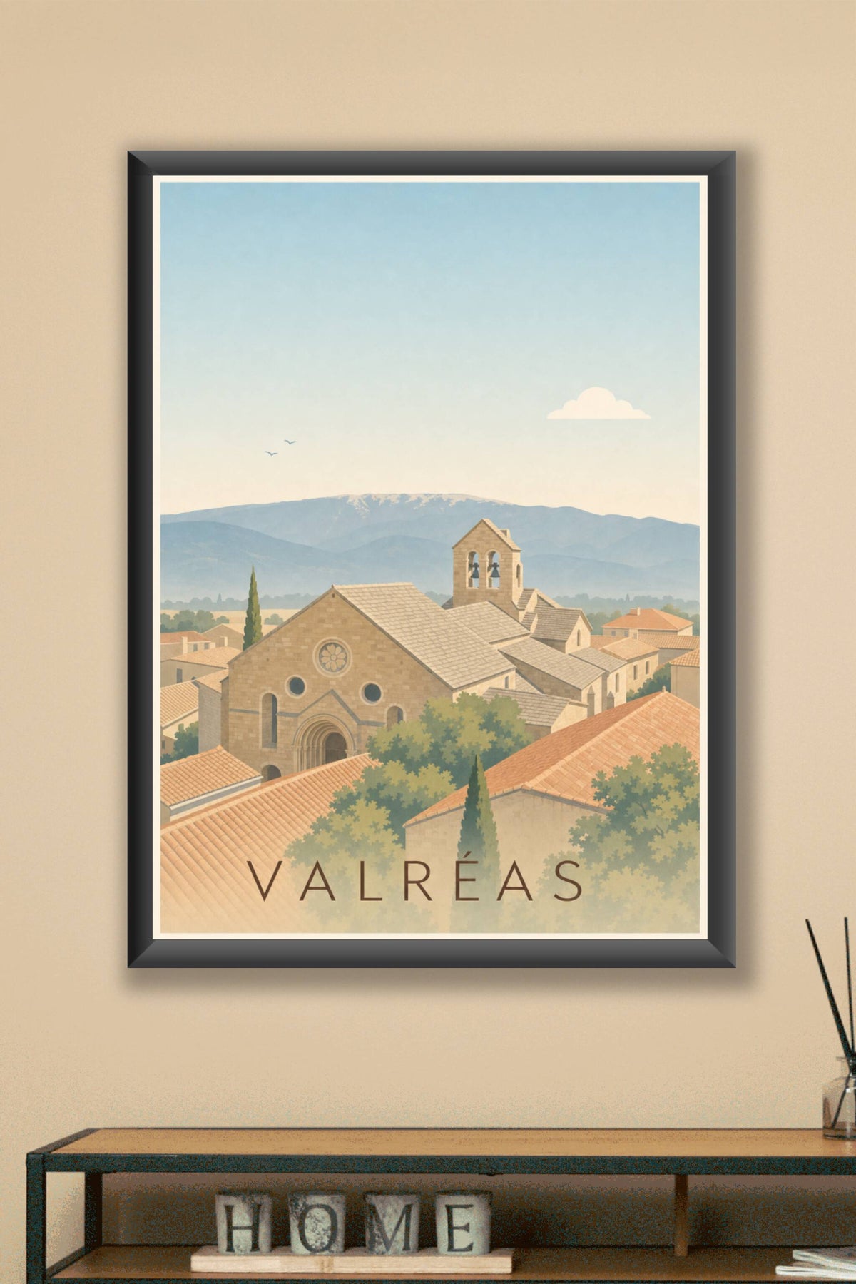 Affiche de Valréas, poster Église Notre-Dame-de-Nazareth