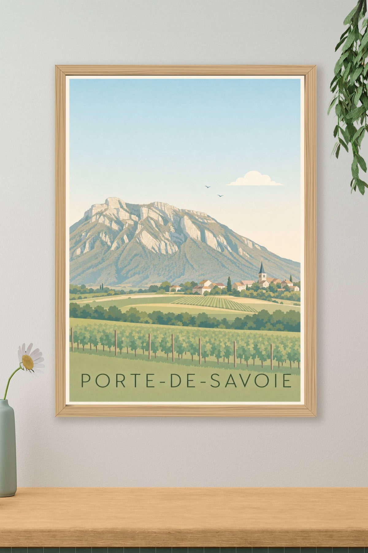 Affiche Porte-de-Savoie, poster massif du Granier