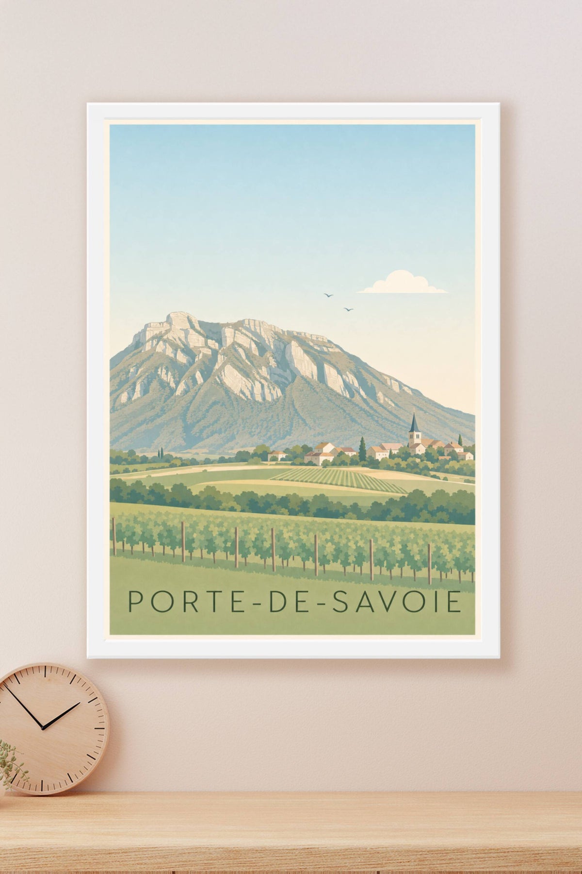 Affiche Porte-de-Savoie, poster massif du Granier