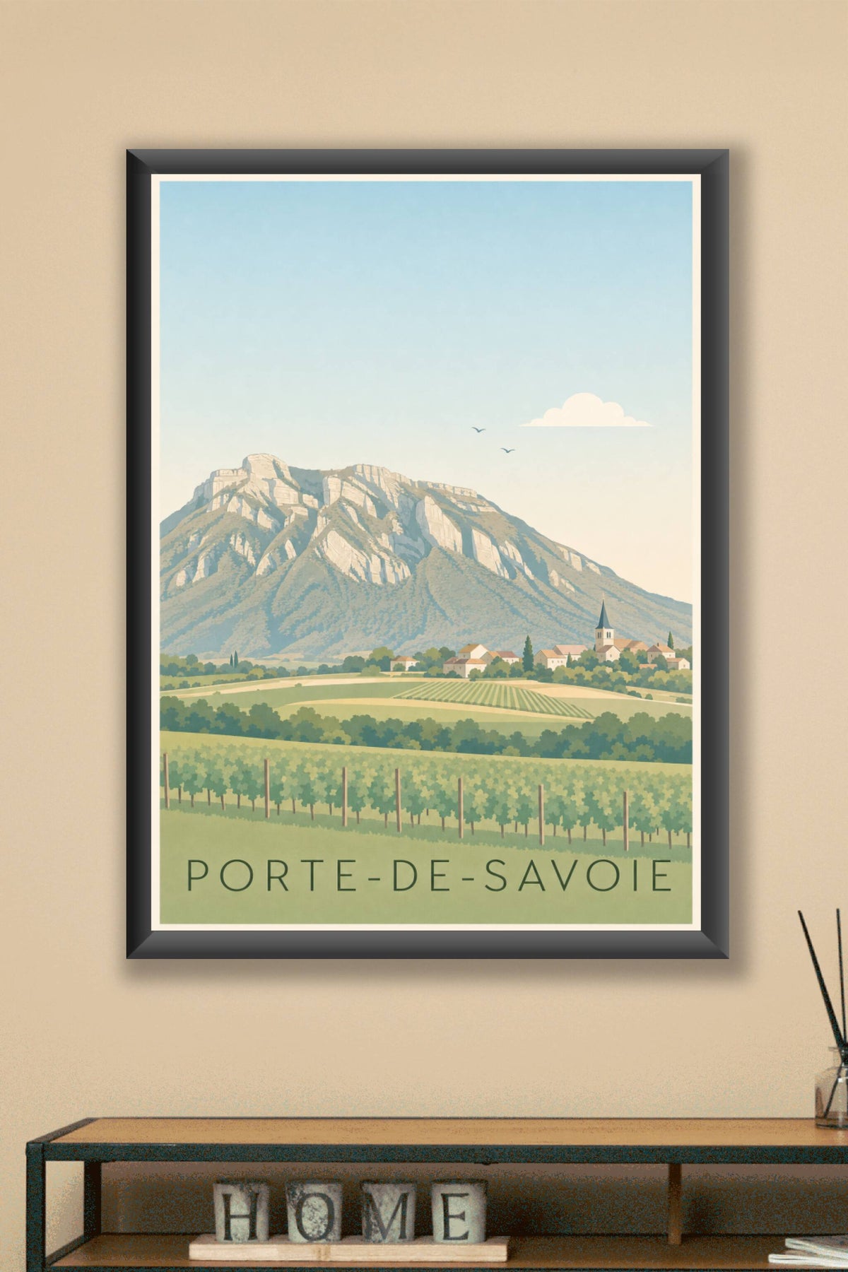 Affiche Porte-de-Savoie, poster massif du Granier