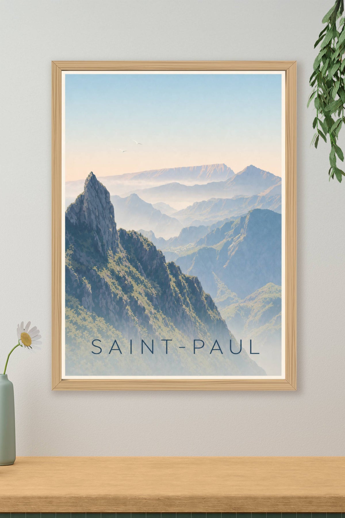 Affiche de Saint-Paul, poster cirque montagneux