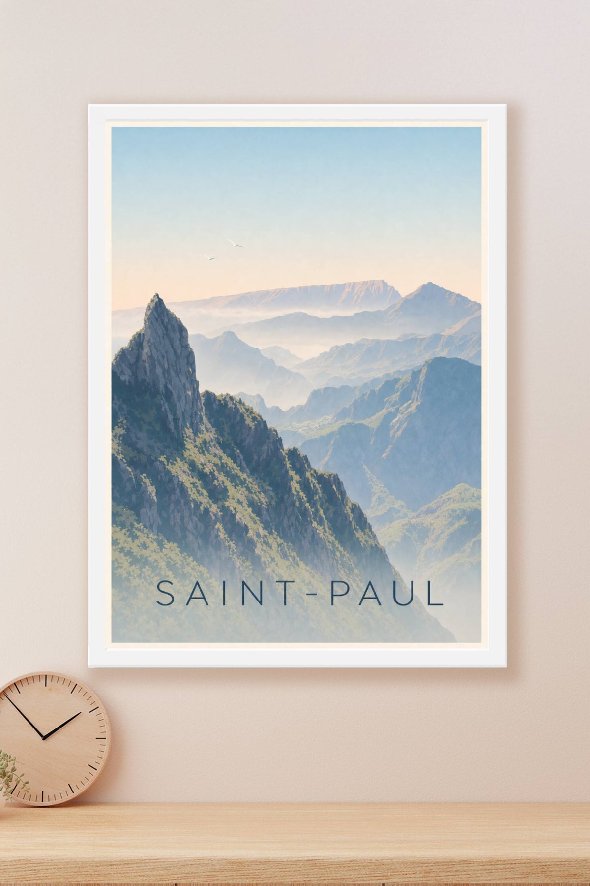 Affiche de Saint-Paul, poster cirque montagneux