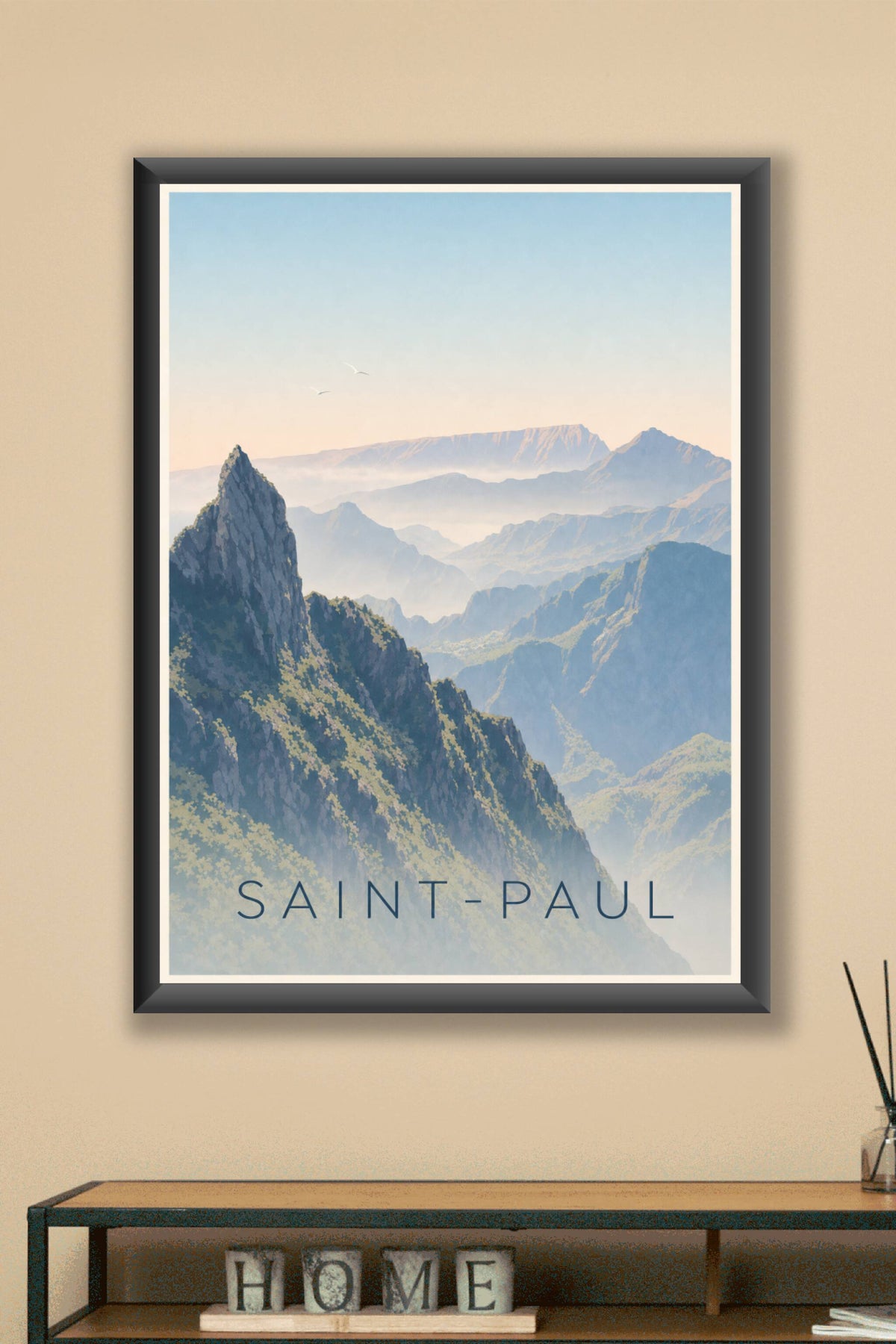 Affiche de Saint-Paul, poster cirque montagneux