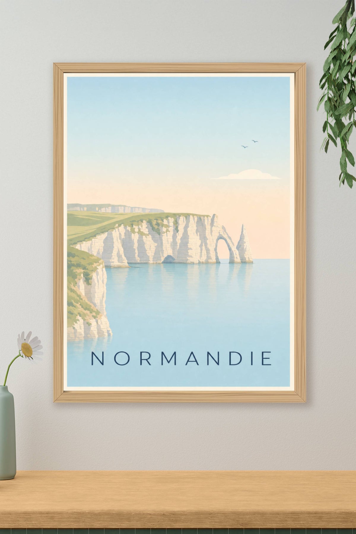 Poster de Normandie, affiche cathédrale de Bayeux