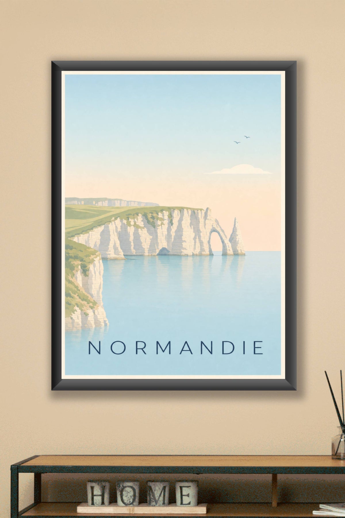 Poster de Normandie, affiche cathédrale de Bayeux