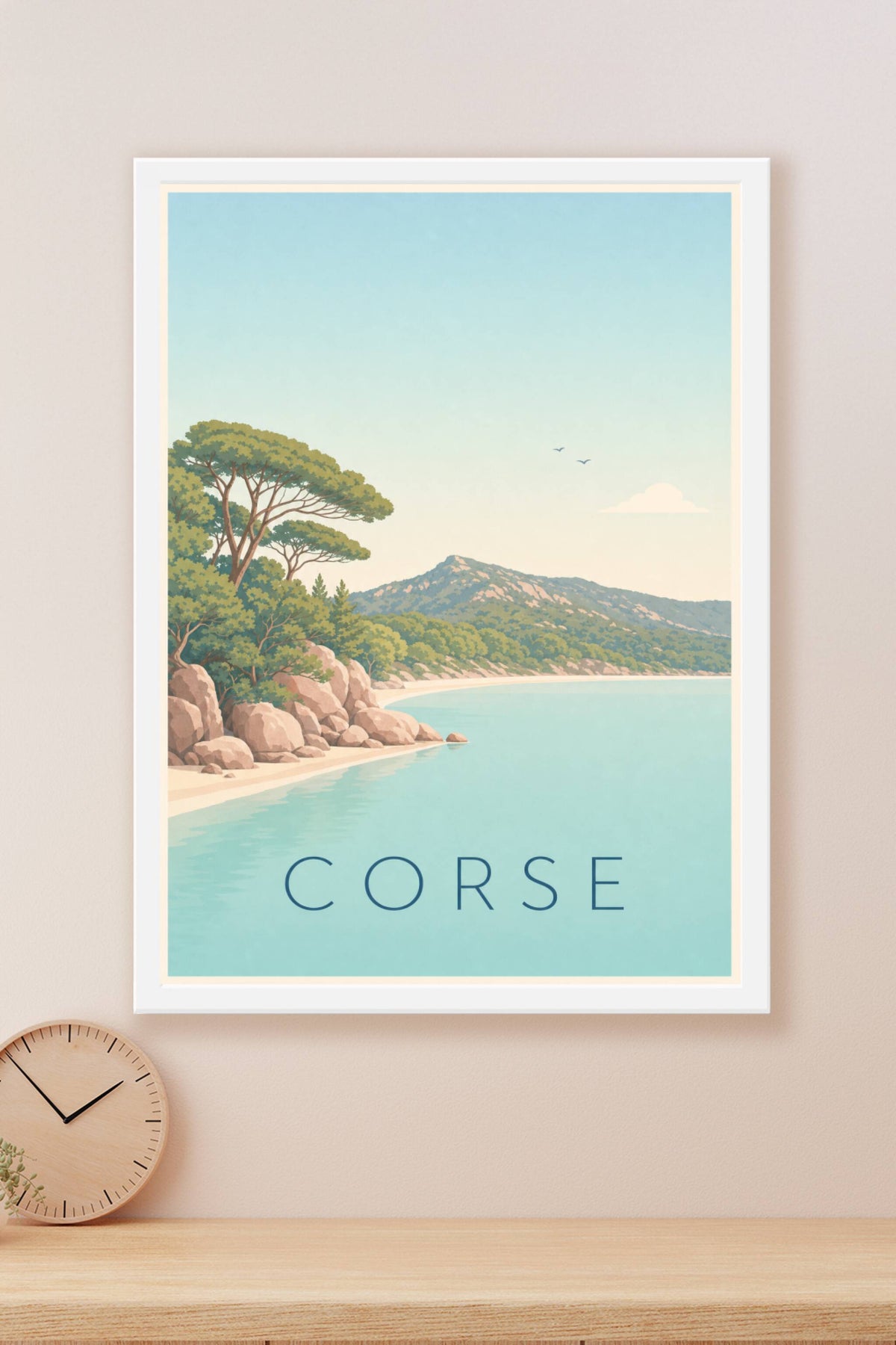 Affiche de Corse, poster paysage calme