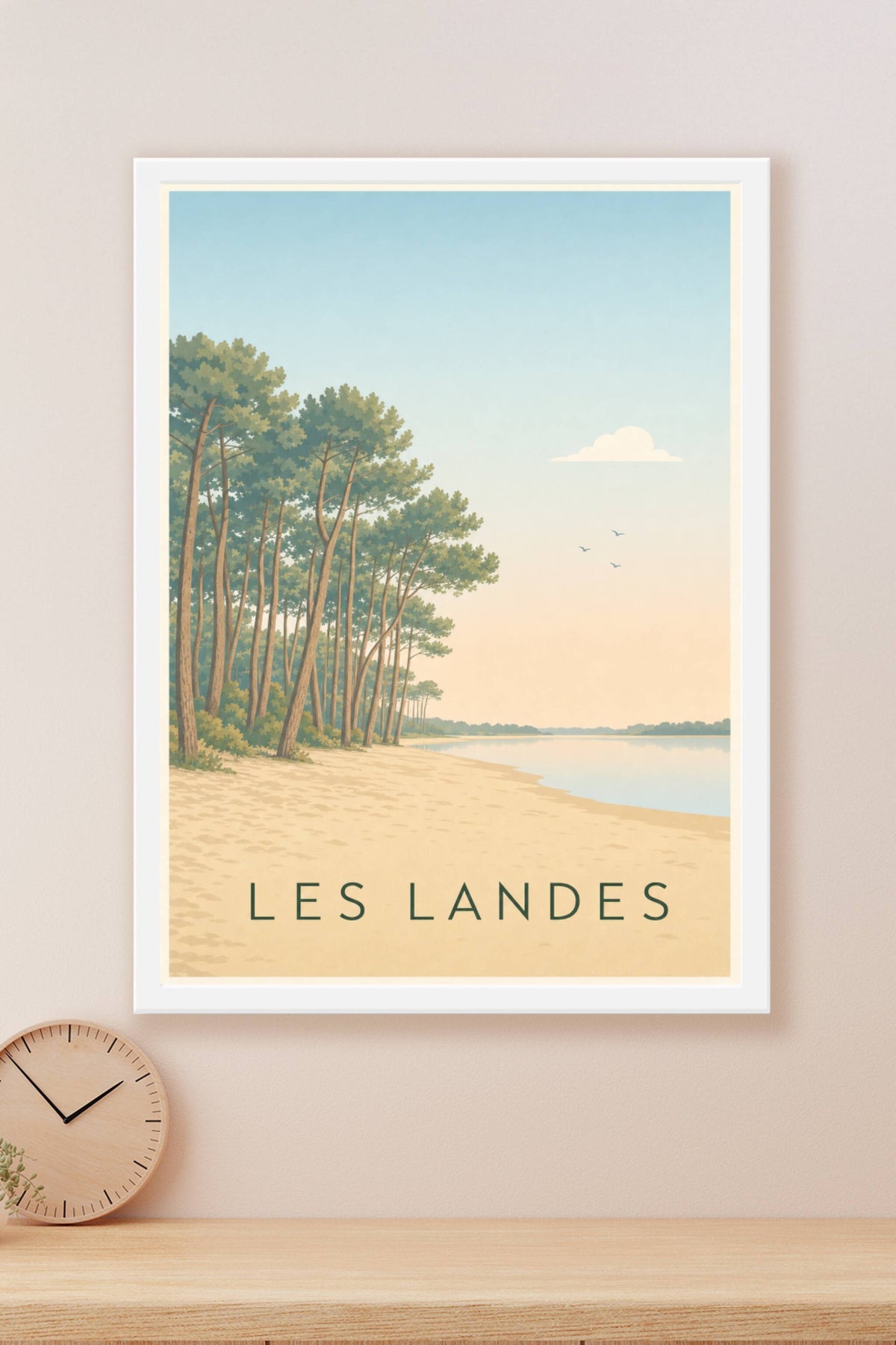Affiche des Landes, poster courant d'Huchet