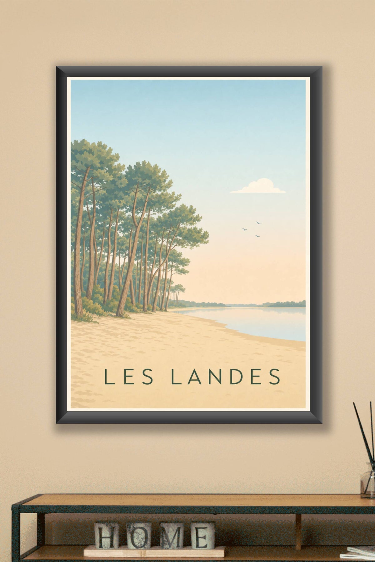 Affiche des Landes, poster courant d'Huchet