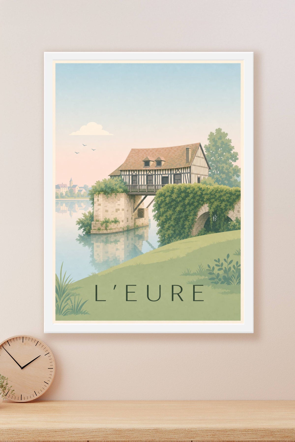 Affiche de l'Eure, poster pont japonais