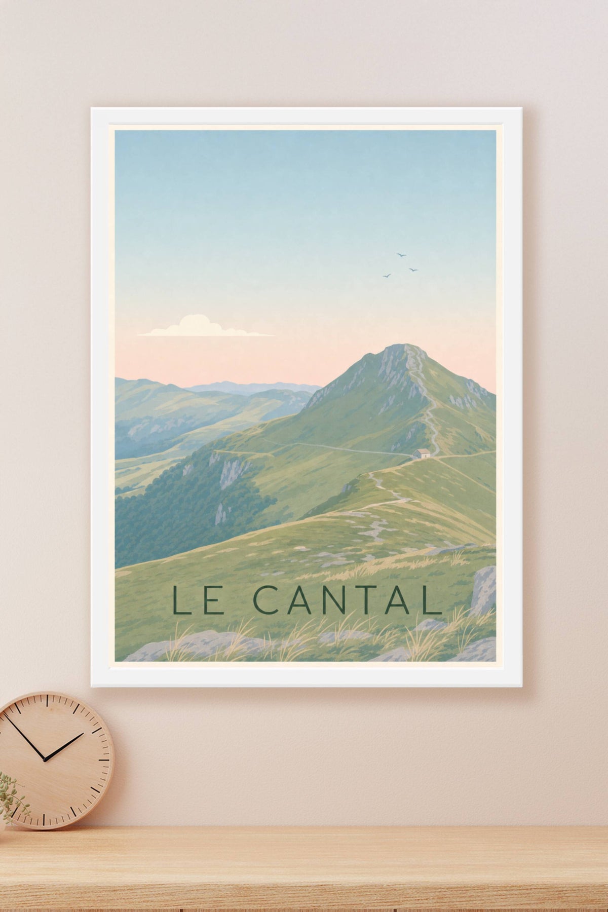 Affiche du Cantal, monts d'Auvergne