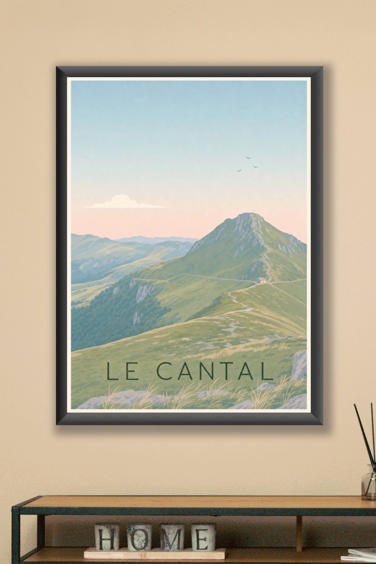 Affiche du Cantal, monts d'Auvergne