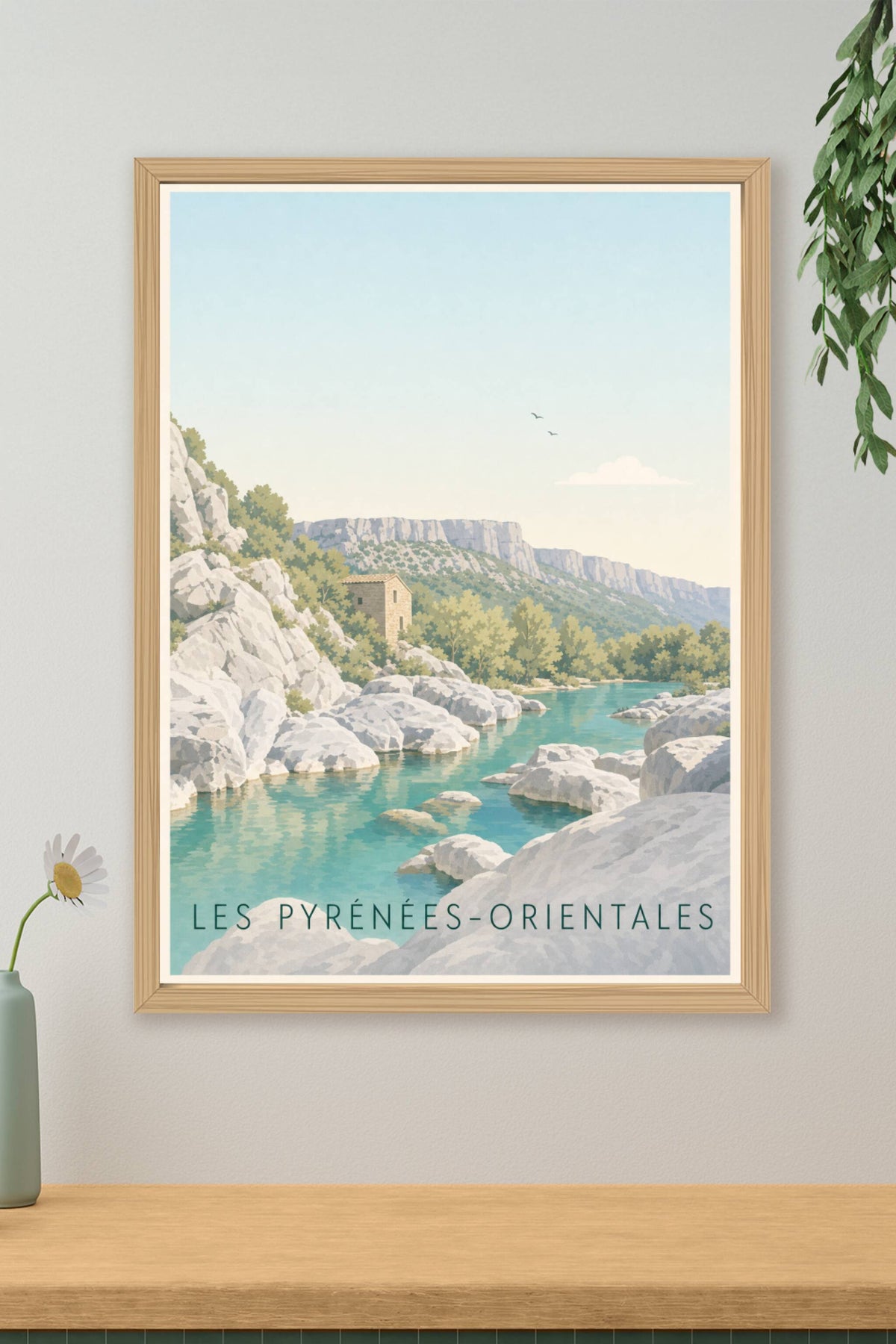 Affiche des Pyrénées-Orientales, poster montagne