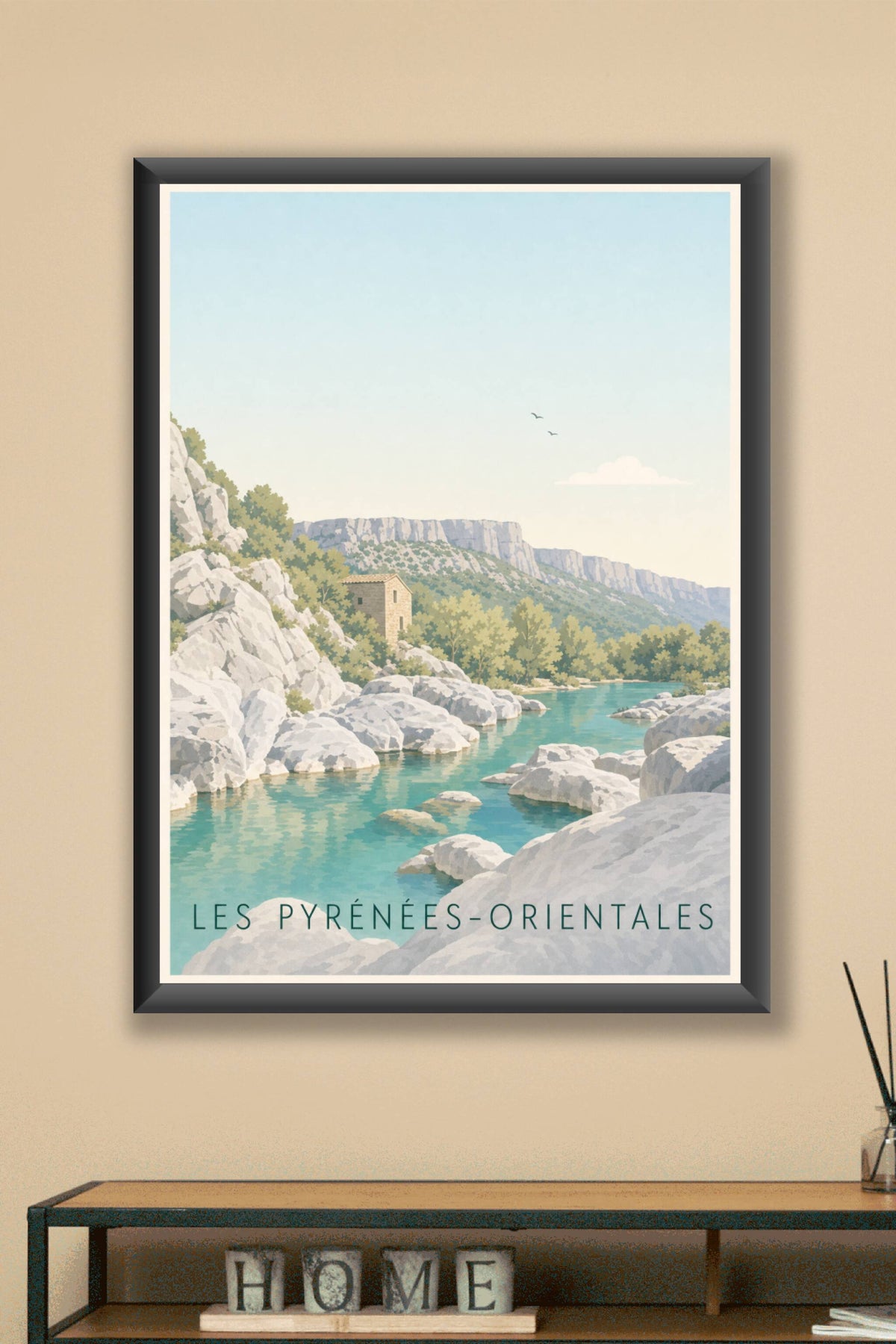 Affiche des Pyrénées-Orientales, poster montagne