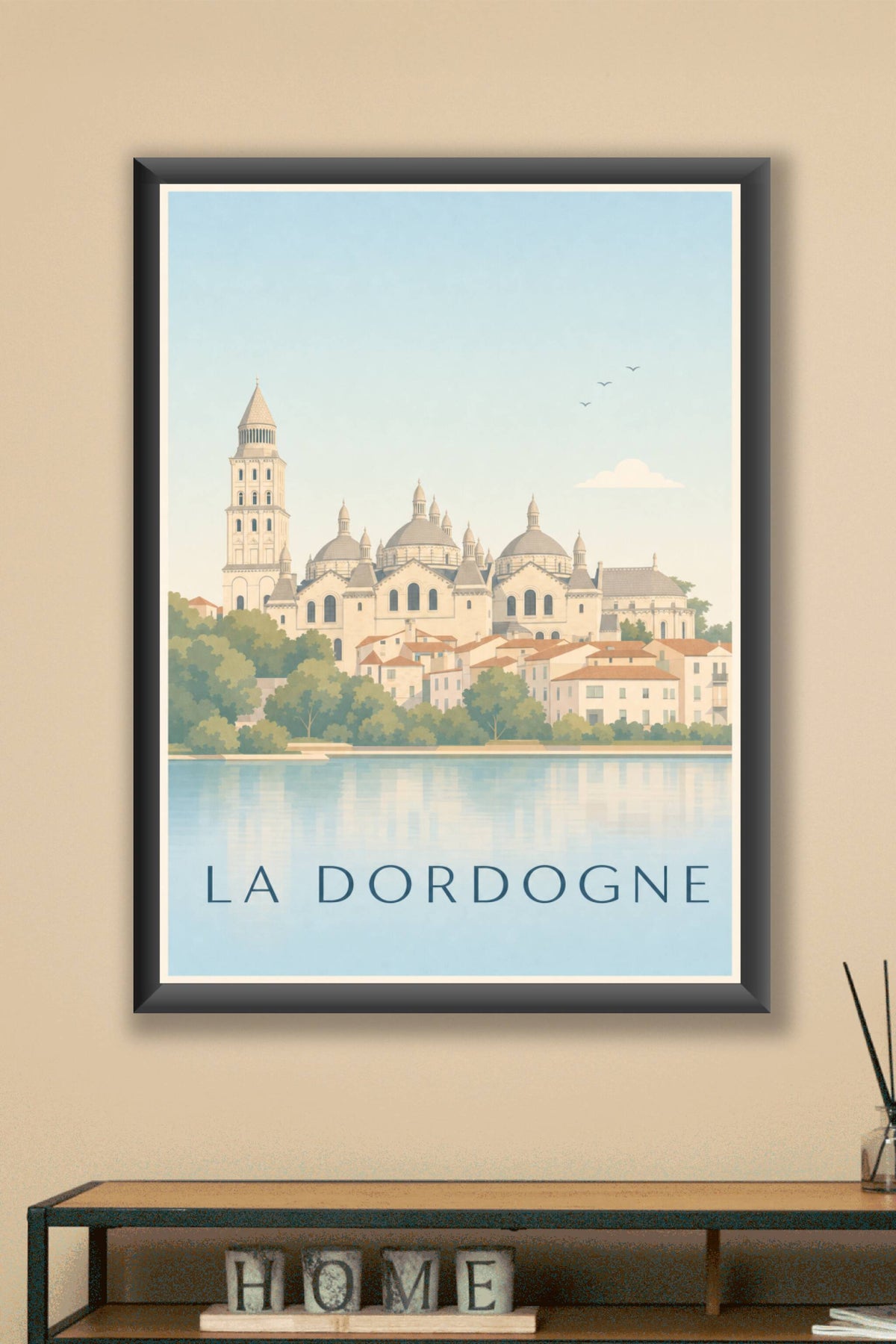 Affiche de la Dordogne, poster cathédrale Saint-Front