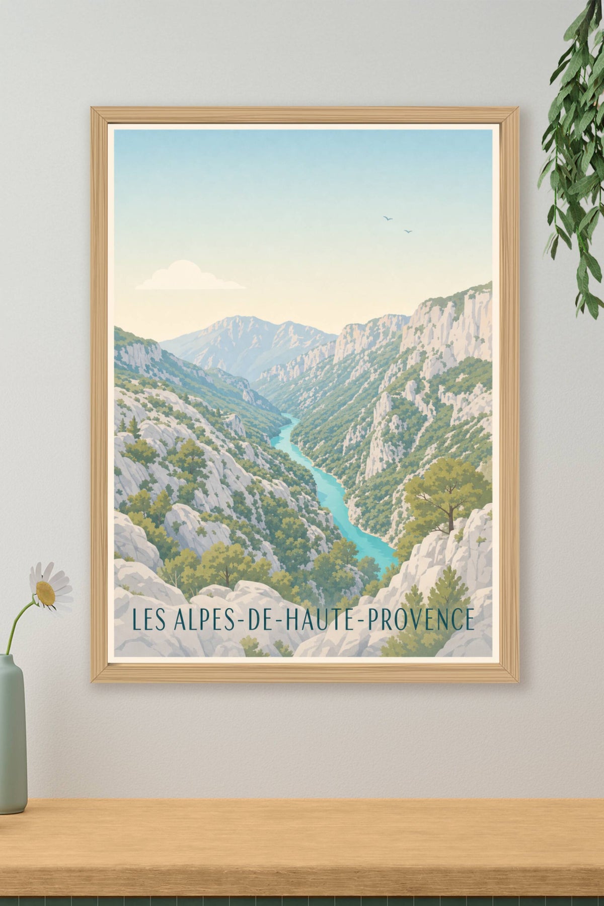 Affiche des Alpes-de-Haute-Provence, poster Gorges du Verdon