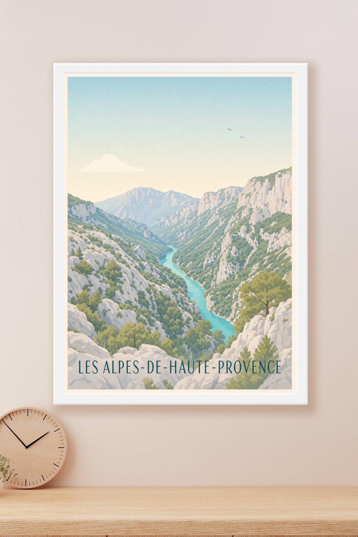Affiche des Alpes-de-Haute-Provence, poster Gorges du Verdon