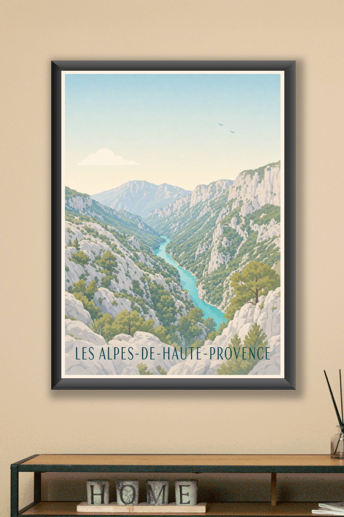 Affiche des Alpes-de-Haute-Provence, poster Gorges du Verdon