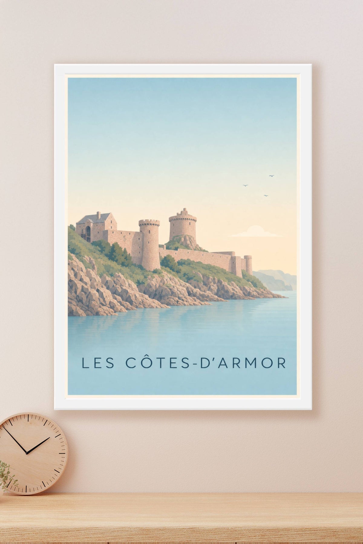 Affiche des Côtes-d'Armor, poster Fort La Latte