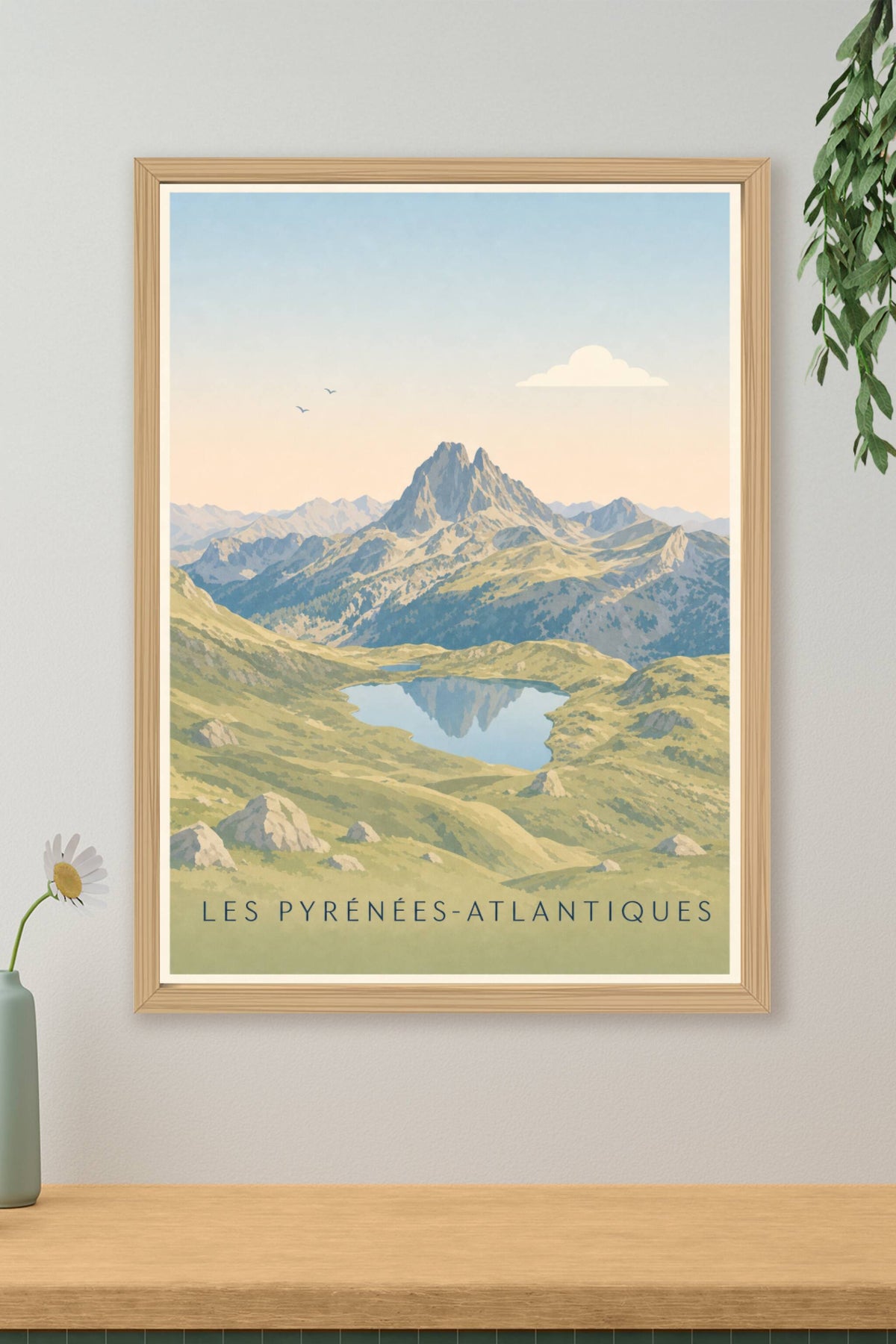 Affiche des Pyrénées-Atlantiques, poster du Rocher