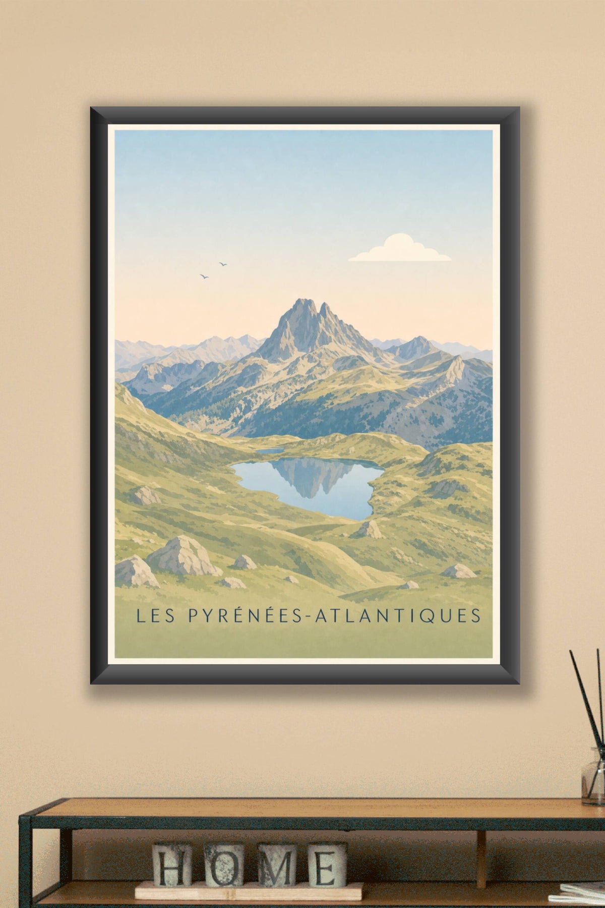 Affiche des Pyrénées-Atlantiques, poster du Rocher