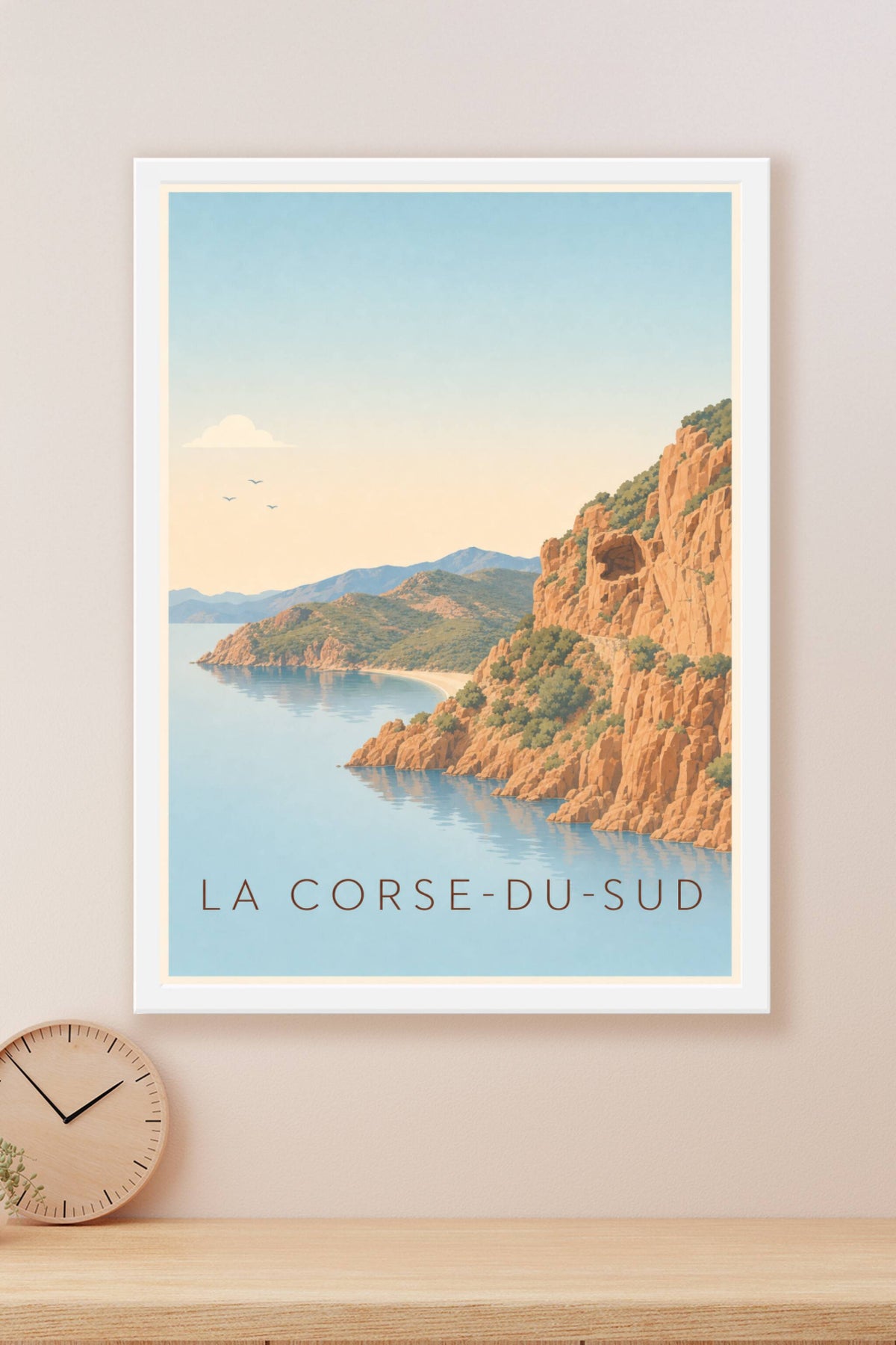 Affiche de Corse-du-Sud, poster calanques de Piana