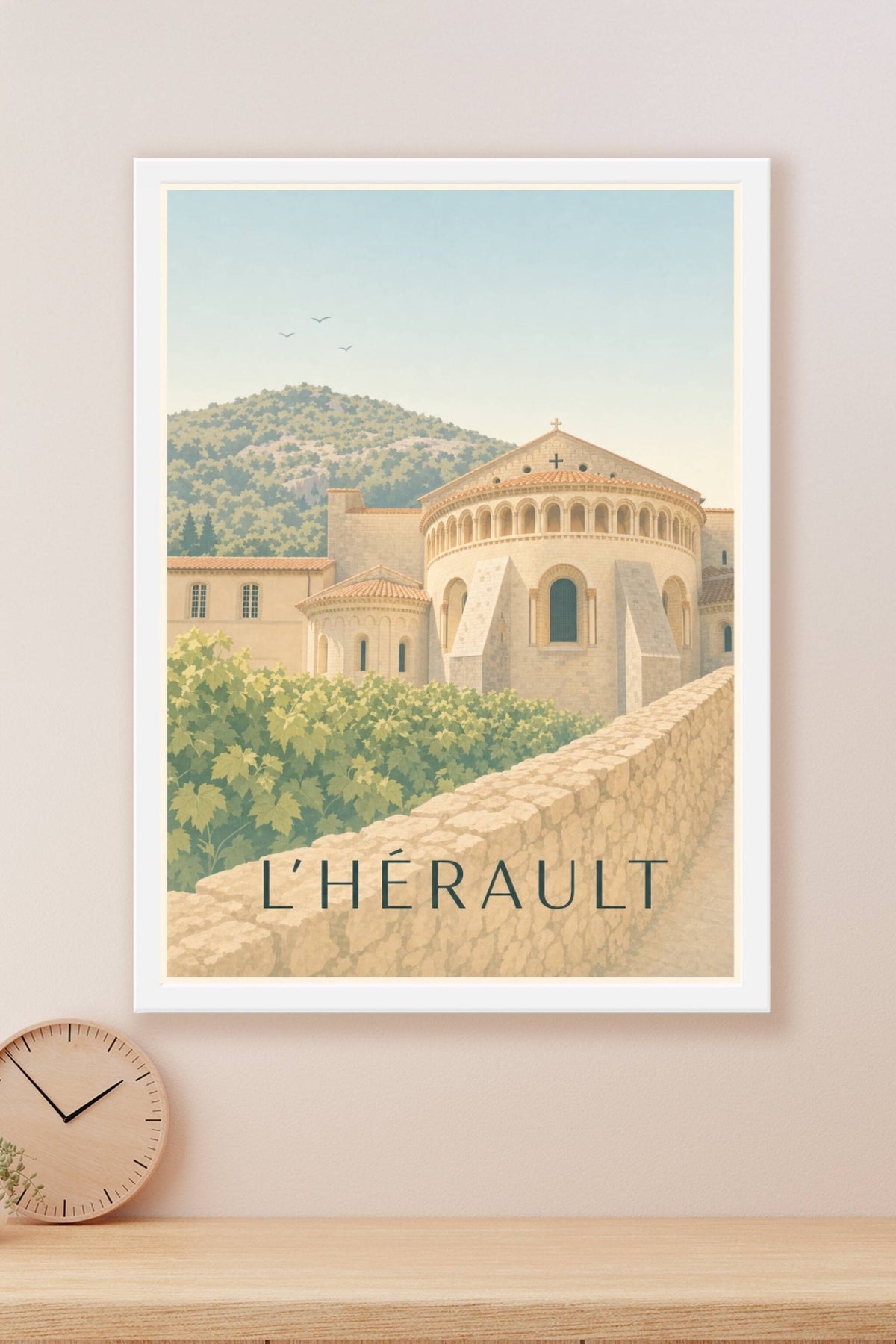 Affiche de l'Hérault, poster Saint-Guilhem-le-Désert