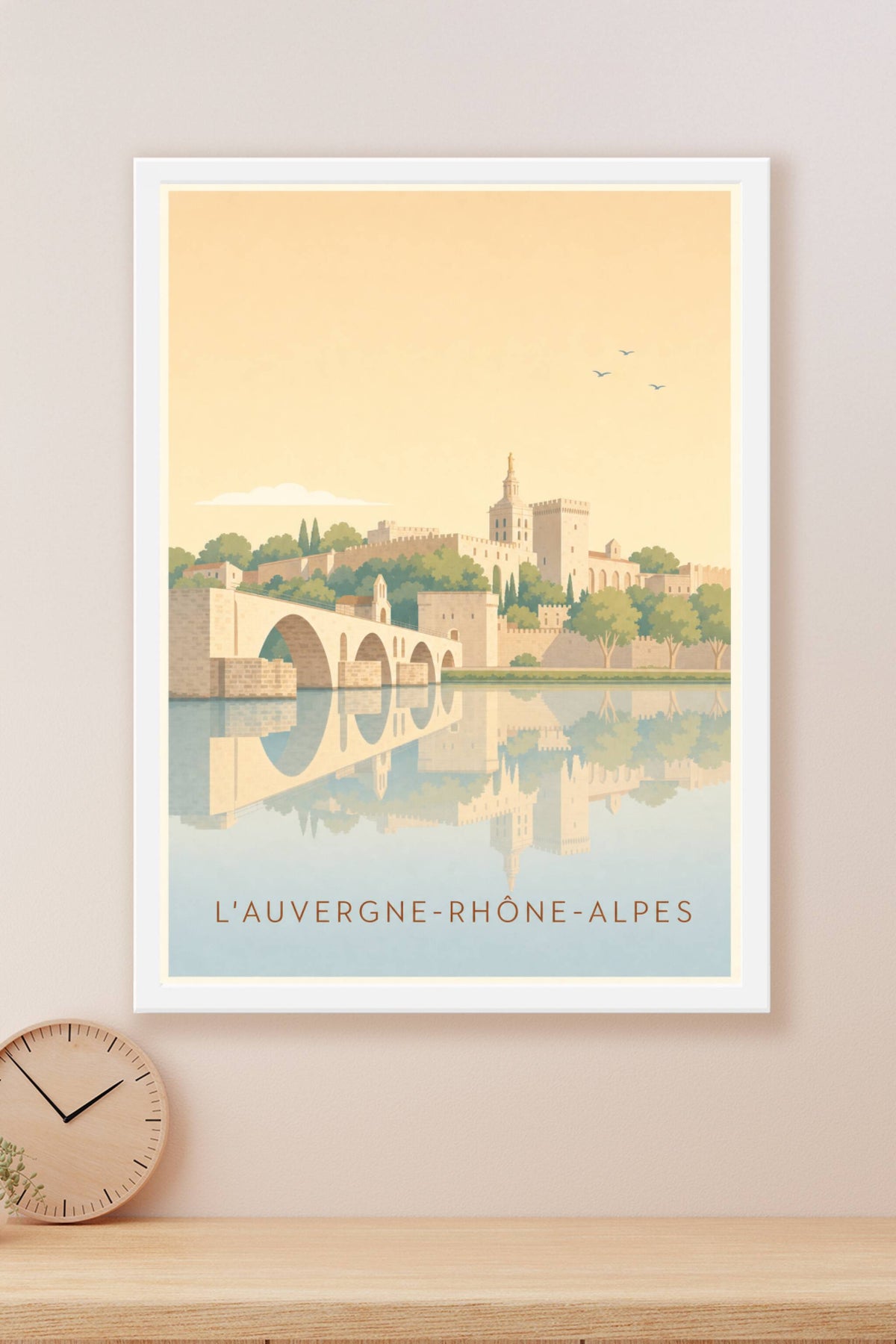 Affiche d'Avignon, Pont Saint-Bénézet et Palais