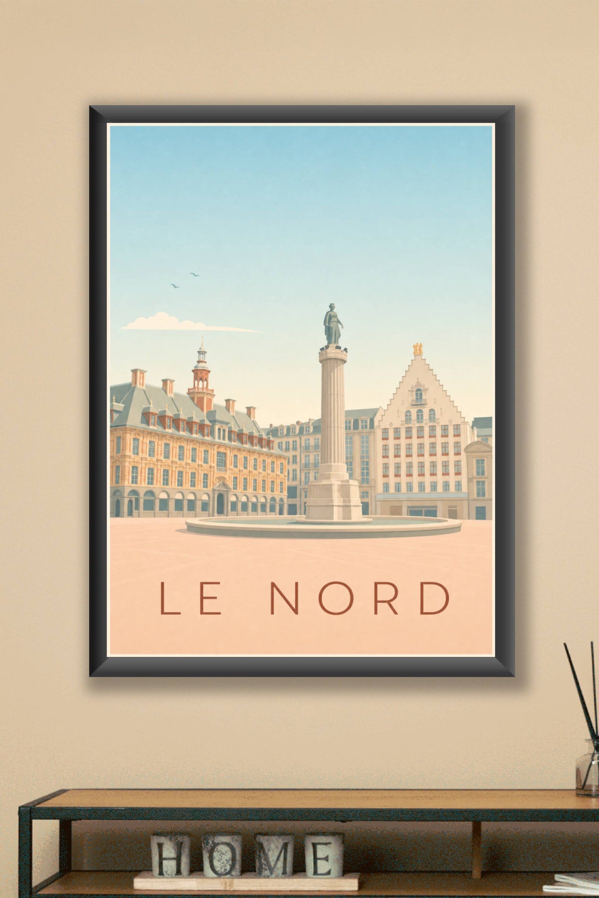 Affiche Le Nord, poster de Lille