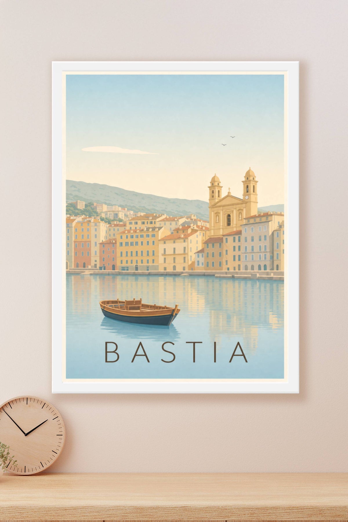 Affiche de Bastia, poster Vieux-Port