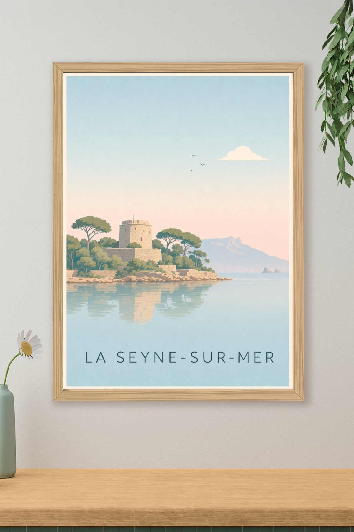 Affiche de La Seyne-sur-Mer, poster fort de Balaguier