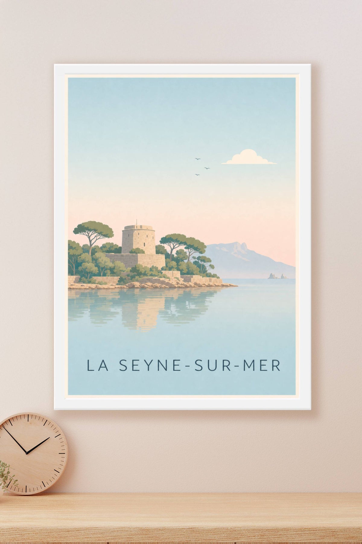 Affiche de La Seyne-sur-Mer, poster fort de Balaguier