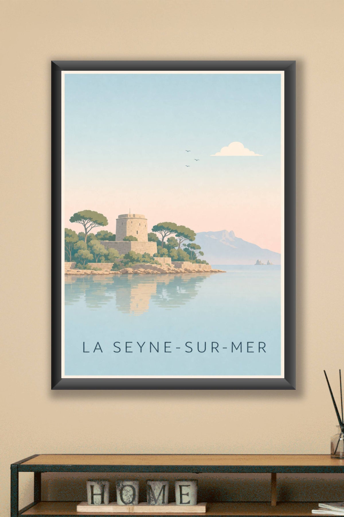Affiche de La Seyne-sur-Mer, poster fort de Balaguier