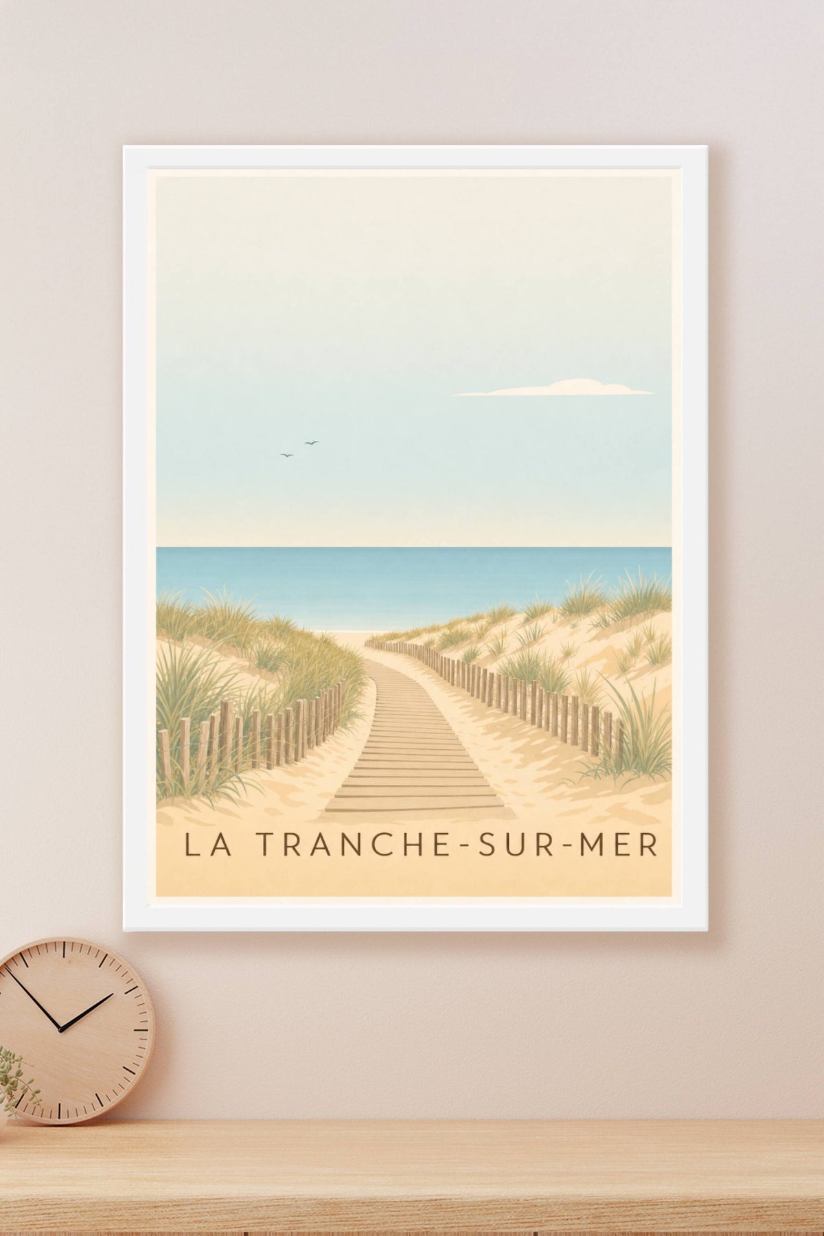 Affiche La Tranche-sur-Mer, poster de la plage vendéenne