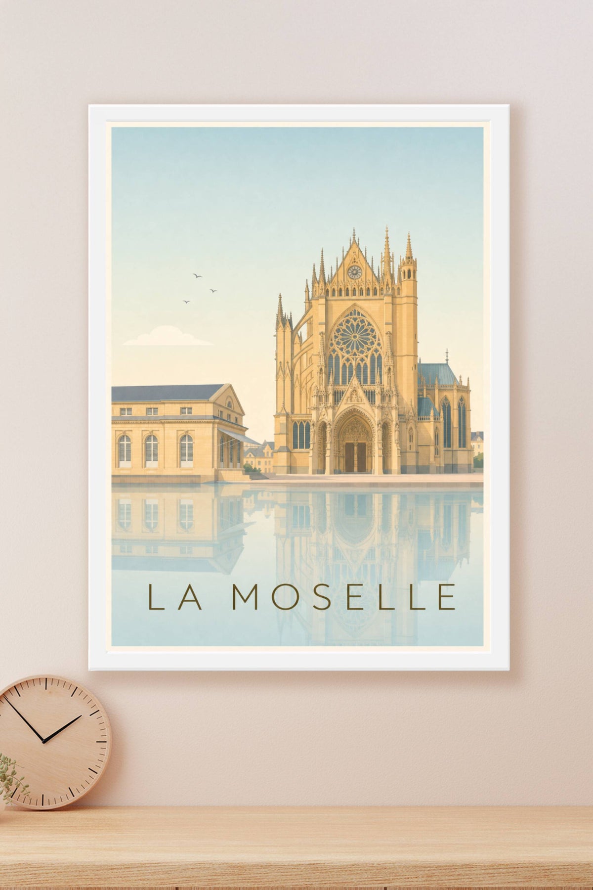 Affiche de la Moselle, poster cathédrale de Metz