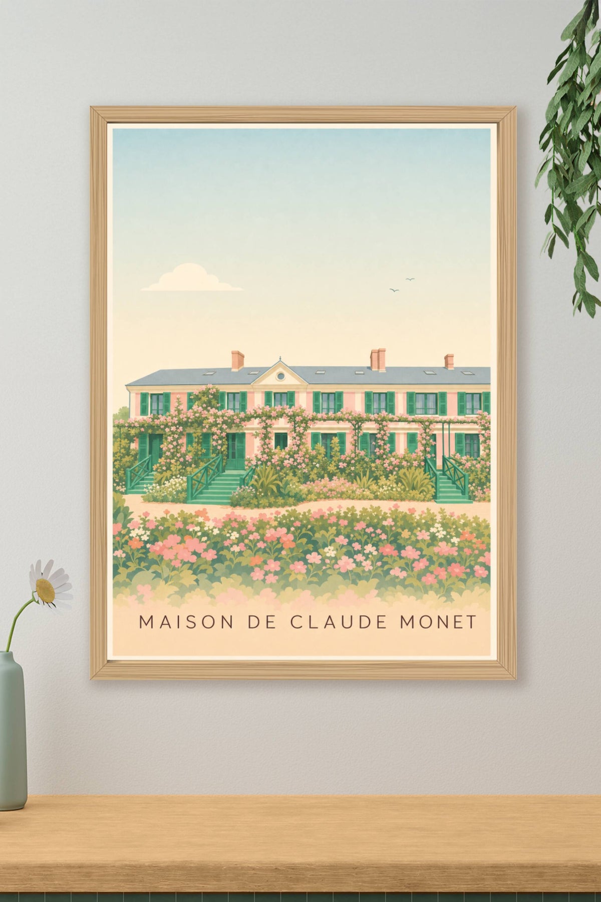 Affiche de la Maison de Claude Monet, poster Giverny