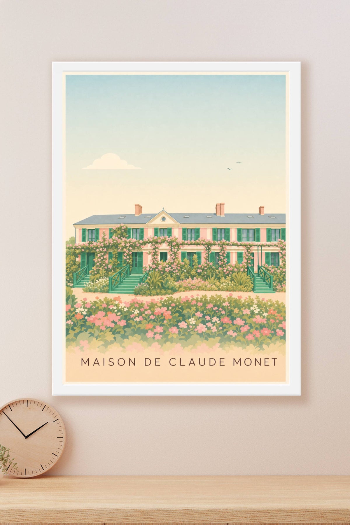 Affiche de la Maison de Claude Monet, poster Giverny