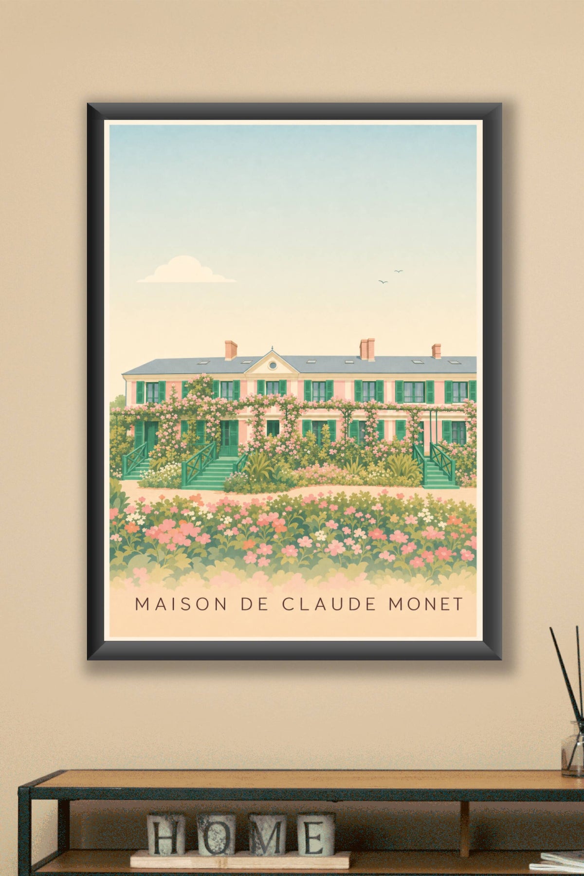 Affiche de la Maison de Claude Monet, poster Giverny