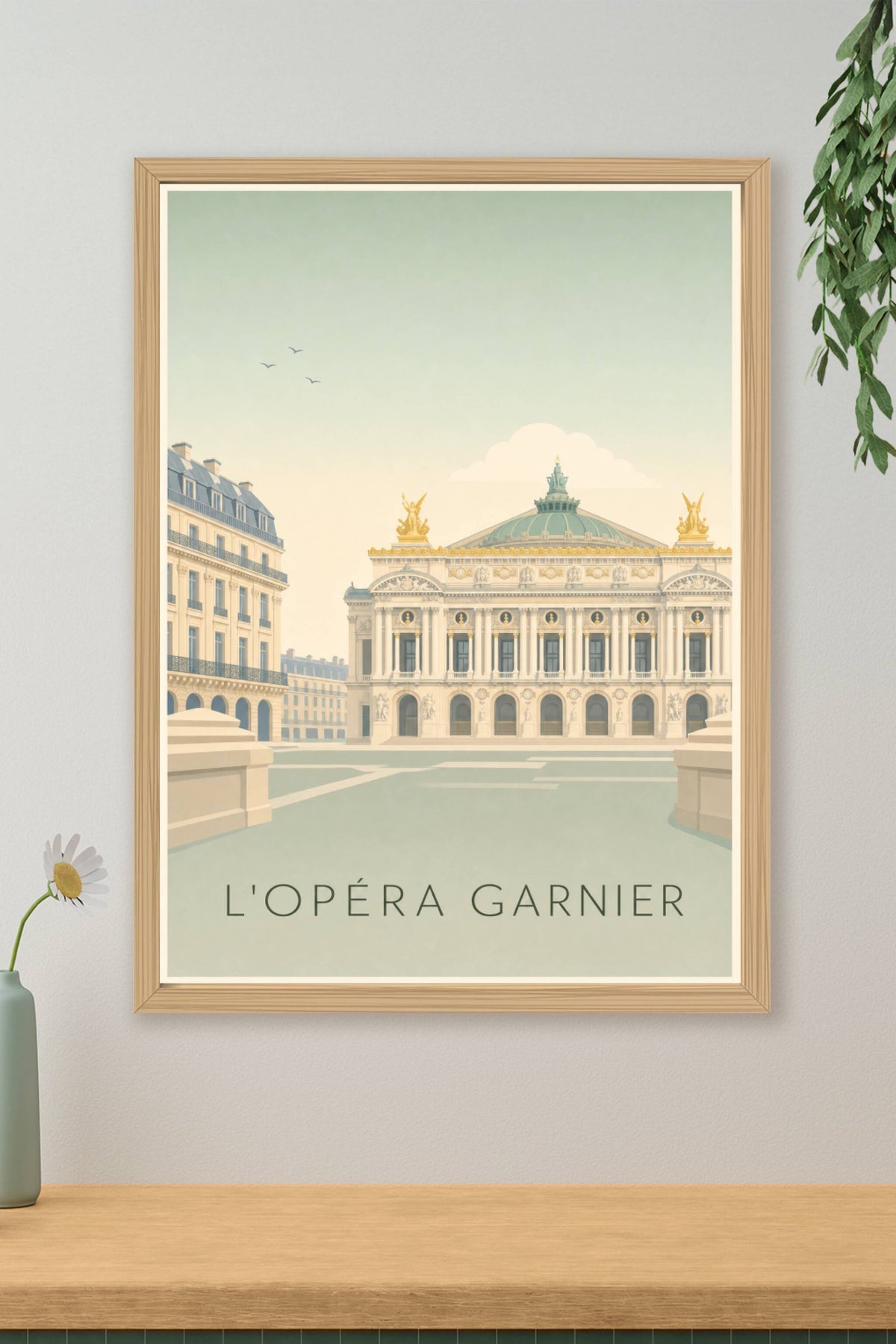 Affiche de l'Opéra Garnier, poster Colonne Vendôme