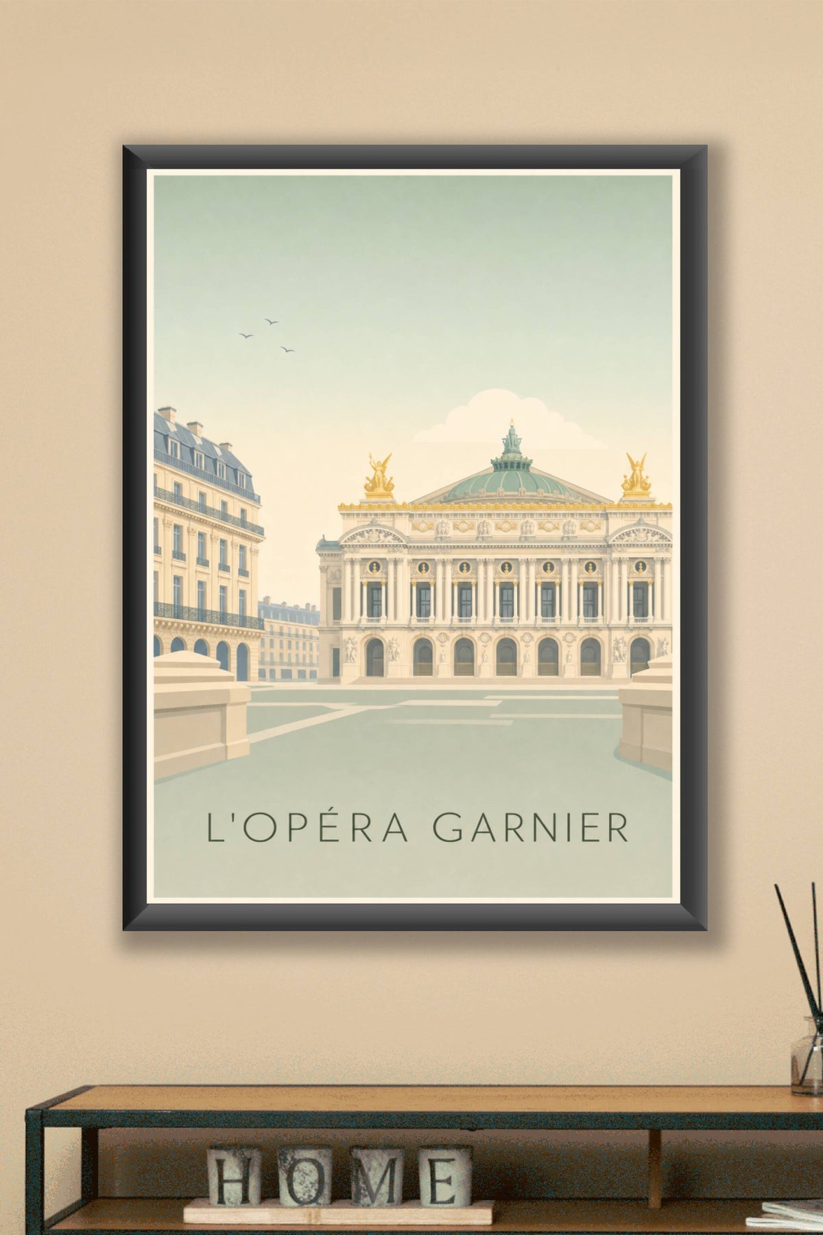 Affiche de l'Opéra Garnier, poster Colonne Vendôme