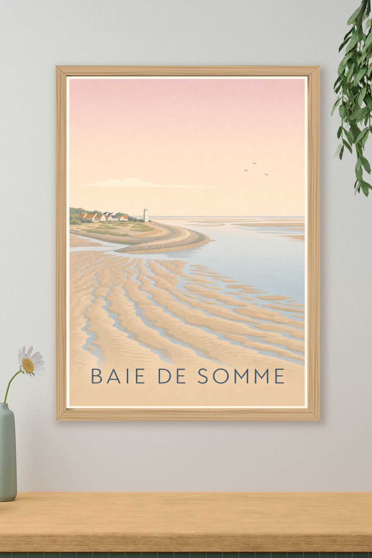 Affiche de la Baie de Somme, poster mollières