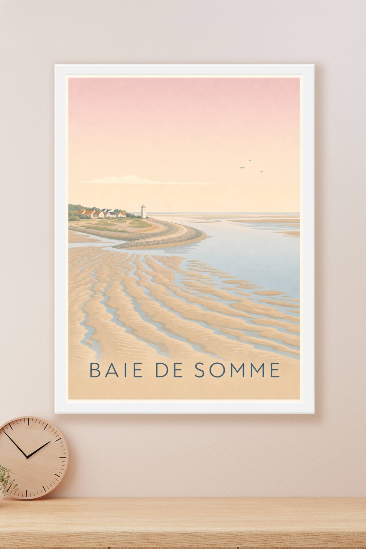Affiche de la Baie de Somme, poster mollières