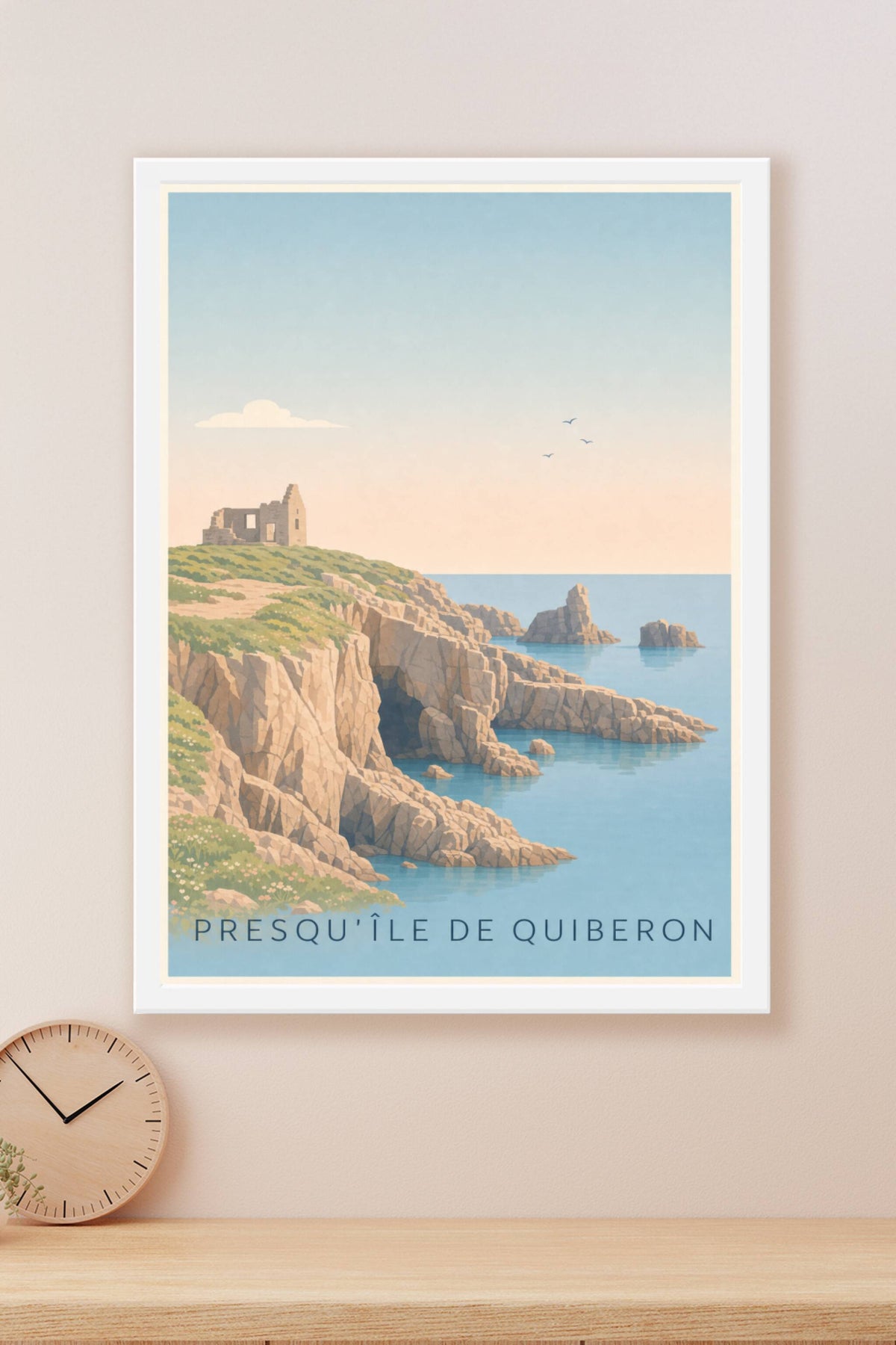 Affiche de la Presqu'île de Quiberon, poster Château Turpault