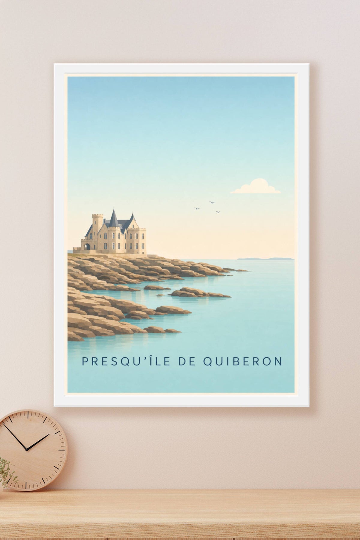 Affiche de la presqu'île de Quiberon, poster château