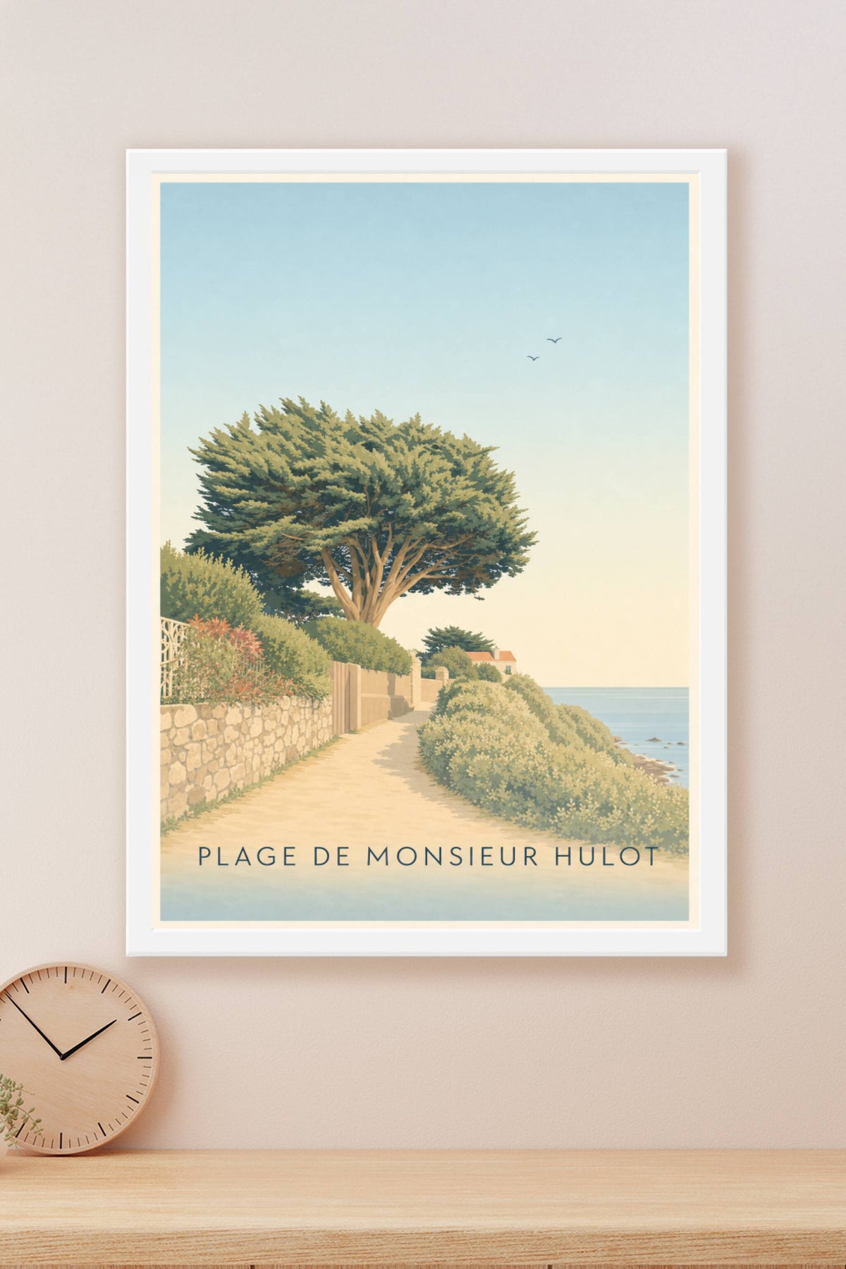 Affiche Plage de Monsieur Hulot, poster calme