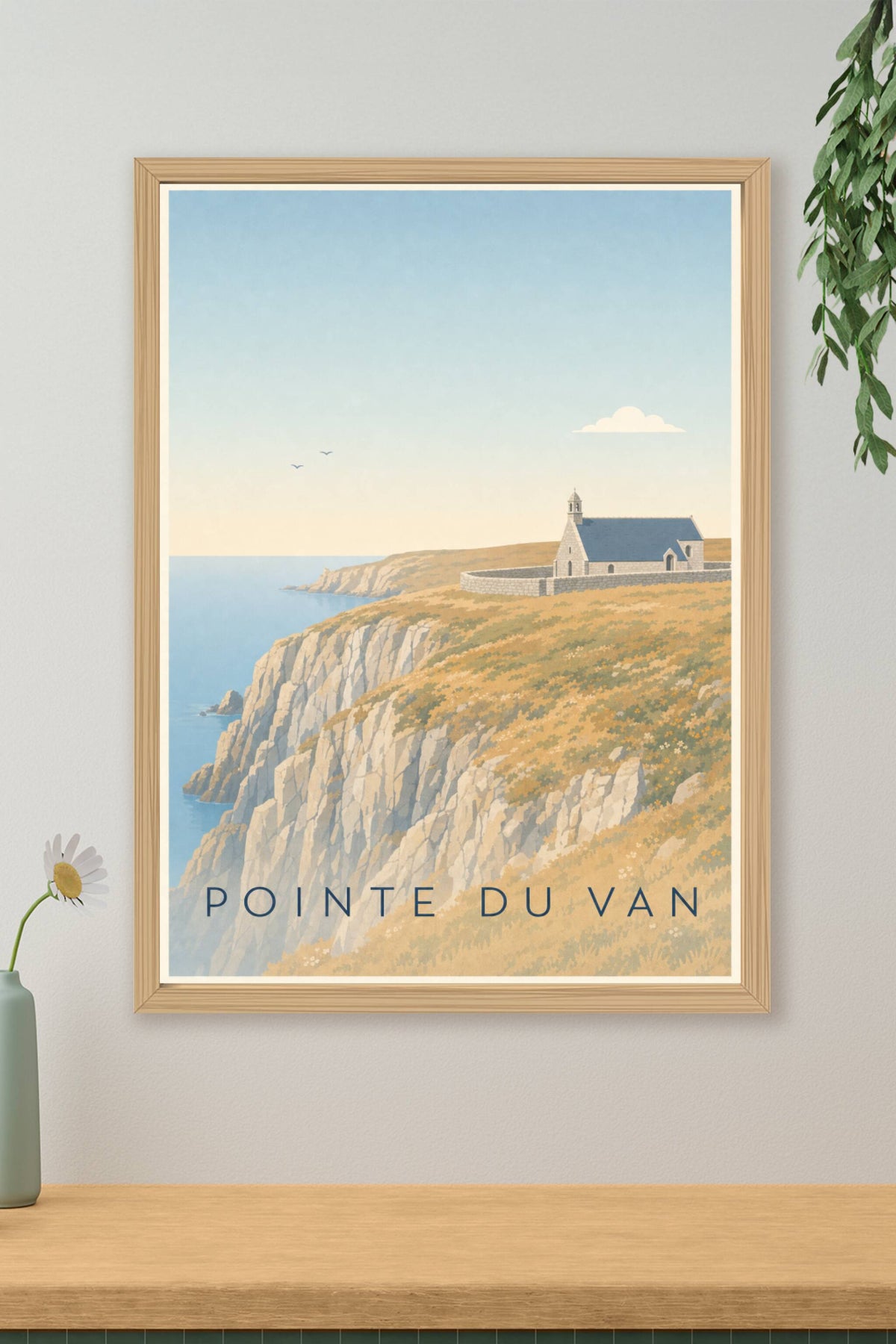 Affiche de la Pointe du Van, poster calme
