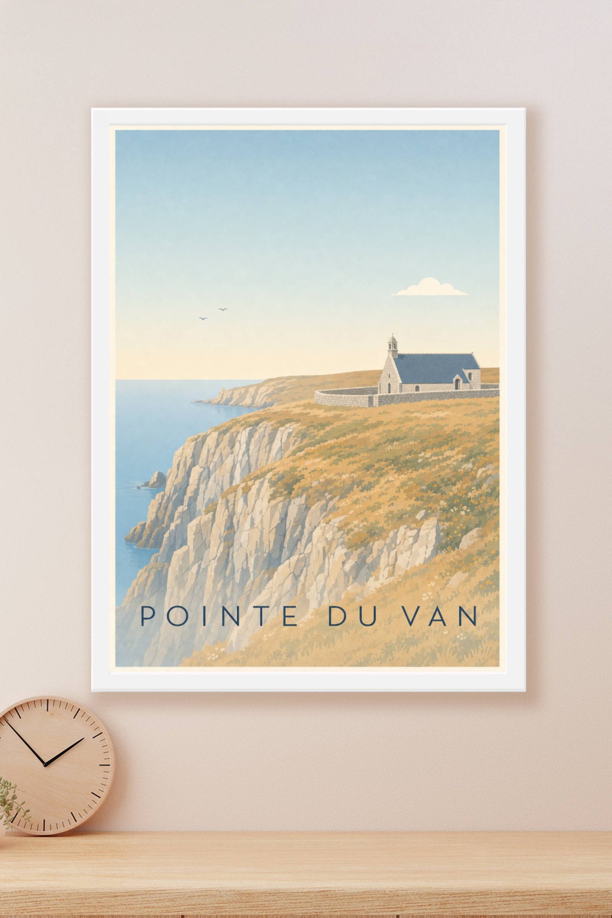 Affiche de la Pointe du Van, poster calme