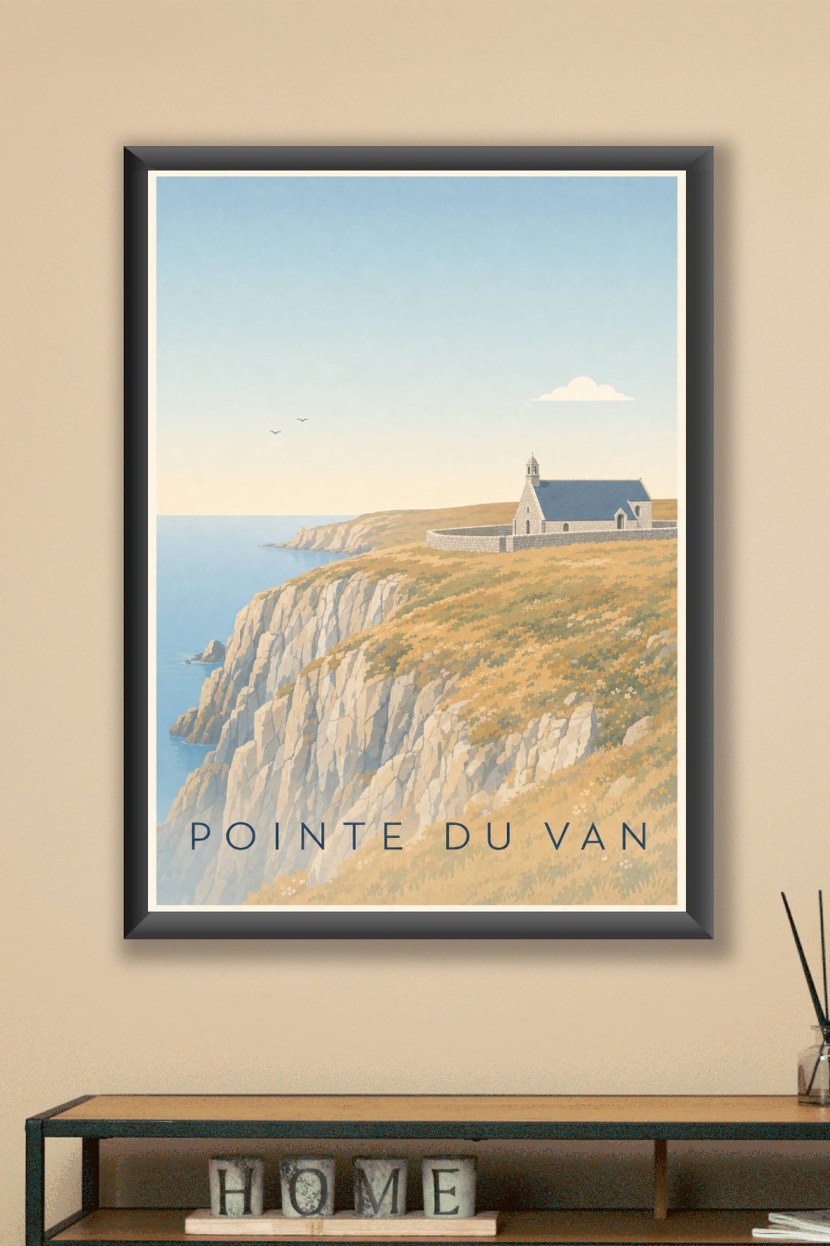 Affiche de la Pointe du Van, poster calme