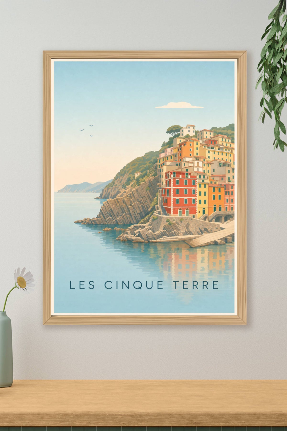 Affiche des Cinque Terre, poster village italien